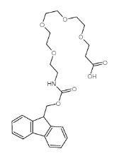 cas:557756-85-1，F(xiàn)moc-NH-PEG4-CH2CH2COOH，5,8,11,14-四氧雜-2-氮雜十七烷二酸1-(9H-芴-9-基甲基)酯