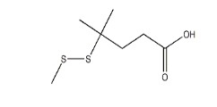 cas:796073-55-7，4-Methyl-4-(methyldisulfanyl)pentanoic acid，4-甲基-4-(甲基二硫烷基)戊酸